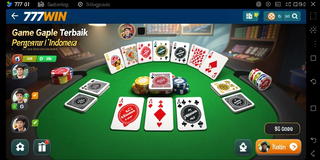 Screenshot gameplay Gaple yang seru di 777WIN.