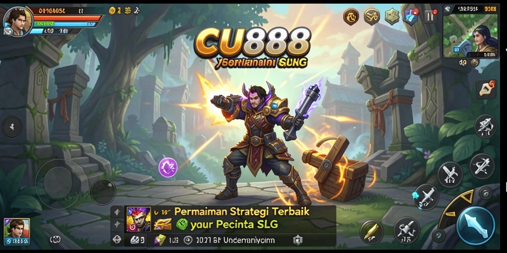Tangkapan layar CU888 menunjukkan pertempuran strategis yang mendebarkan.