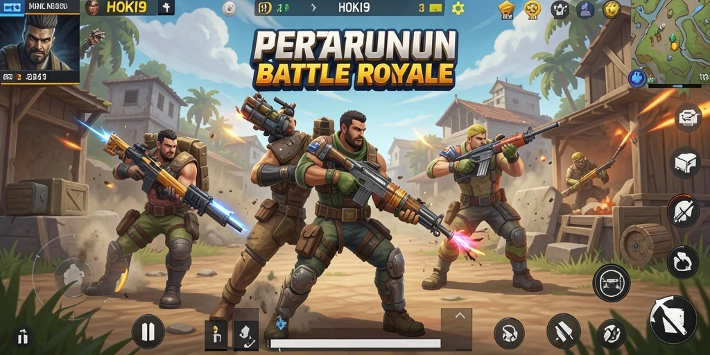 Menggambarkan momen seru dalam gameplay HOKI9 yang penuh aksi.