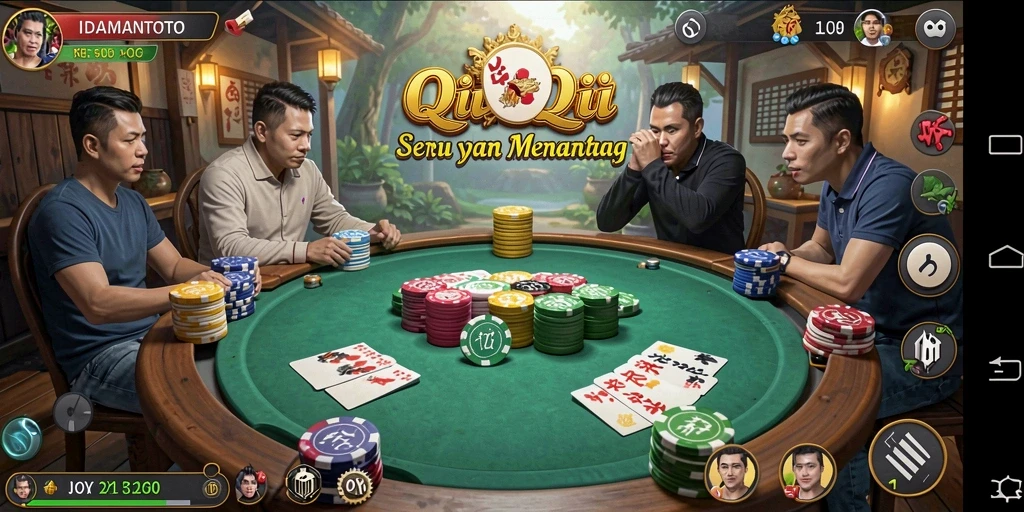 Tampilan gameplay seru dari IDAMANTOTO di QiuQiu.