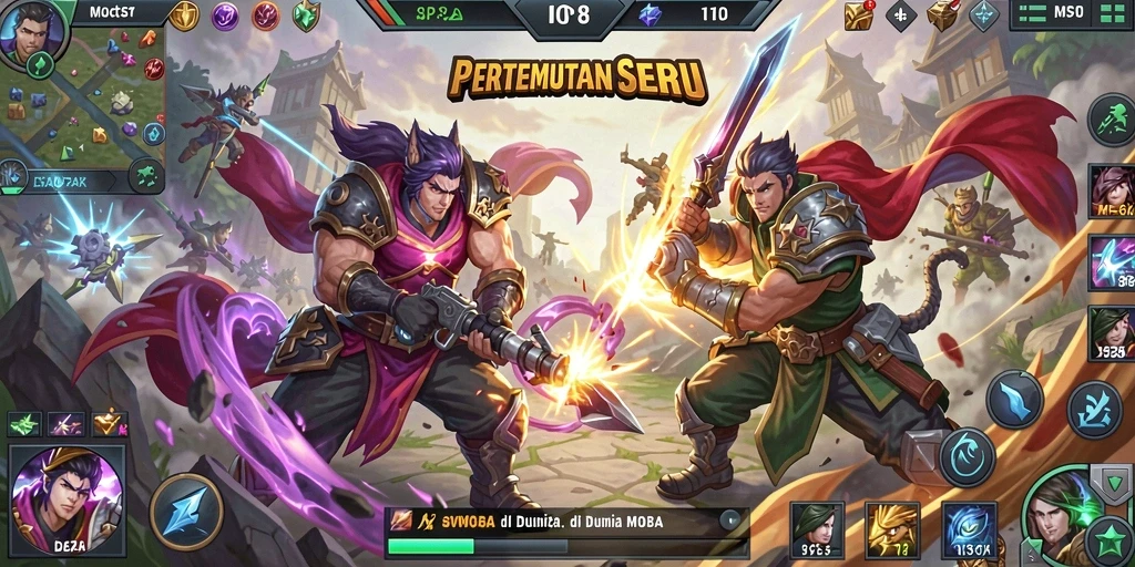 Gameplay seru RP8 dengan aksi menegangkan di medan perang.