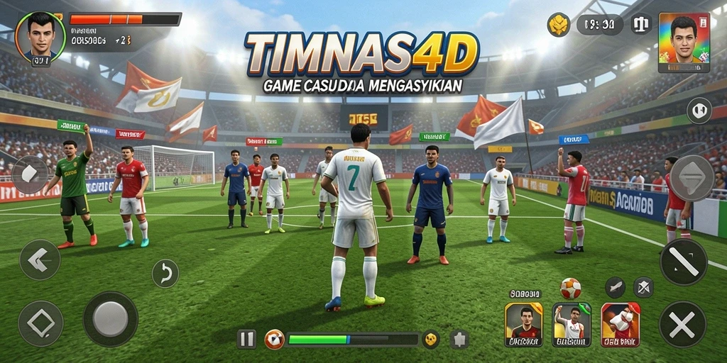 Screenshot utama TIMNAS4D menampilkan gameplay yang ceria dan mengasyikkan.