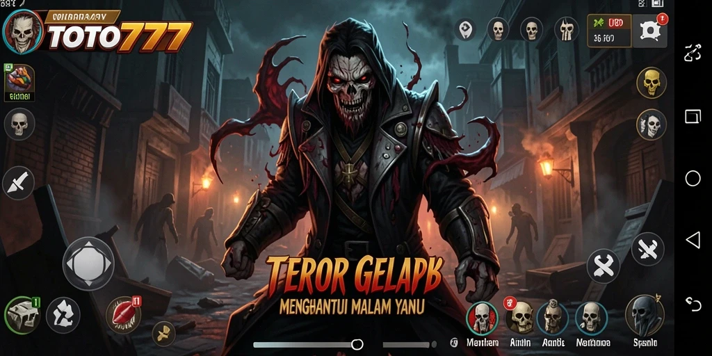 Tampilan gameplay menegangkan dalam suasana mencekam TOTO777.