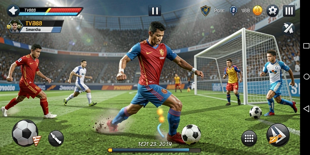 Tampilan gameplay TV888 yang mendebarkan dan penuh aksi.